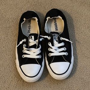 Black Converse sneakers